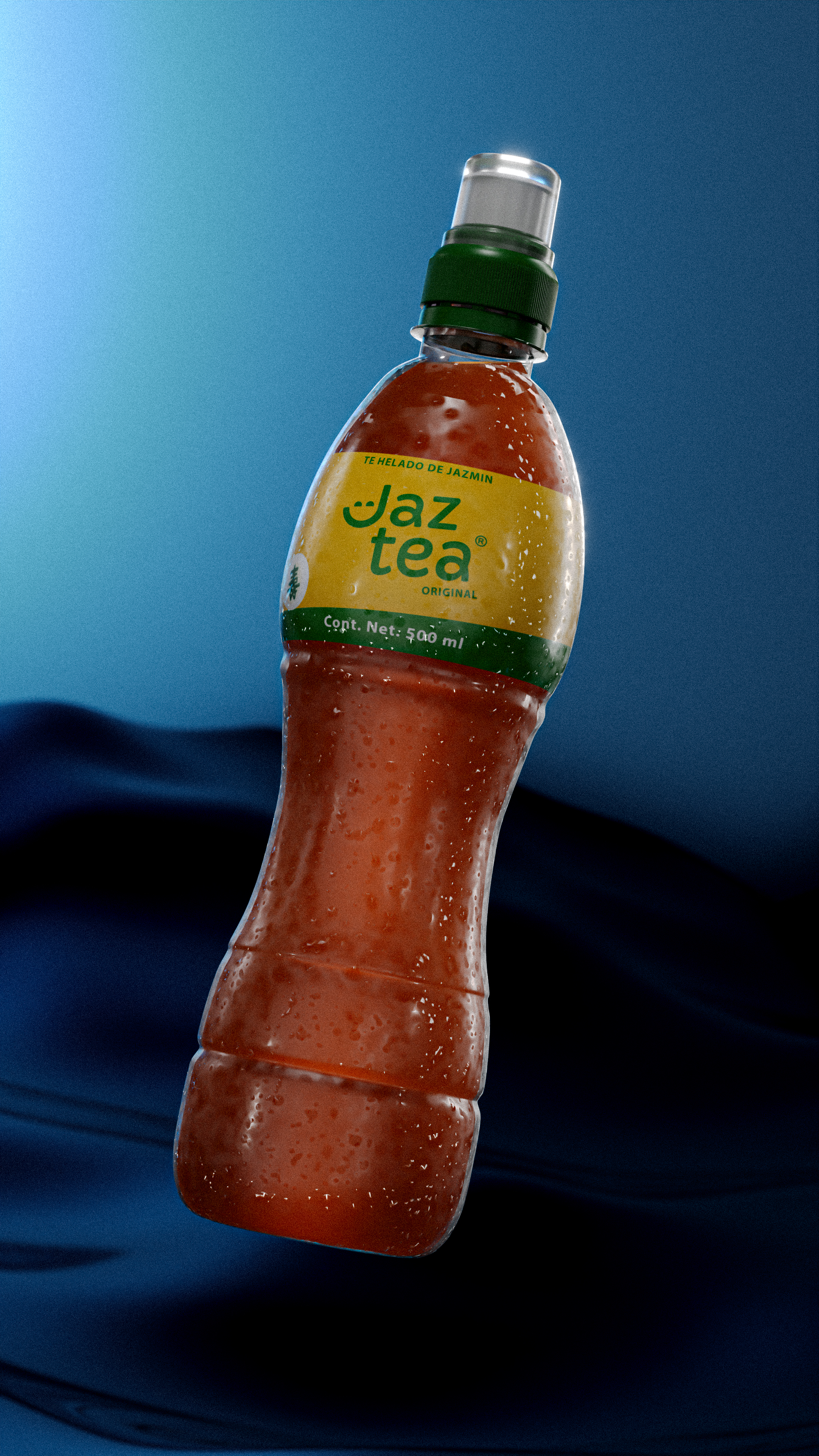 Jaz Tea botella render